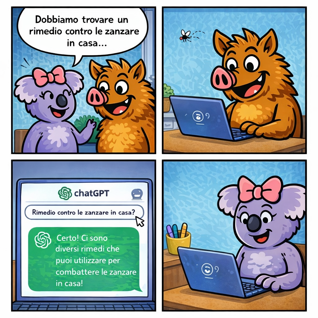 Le zanzare - vignetta 1