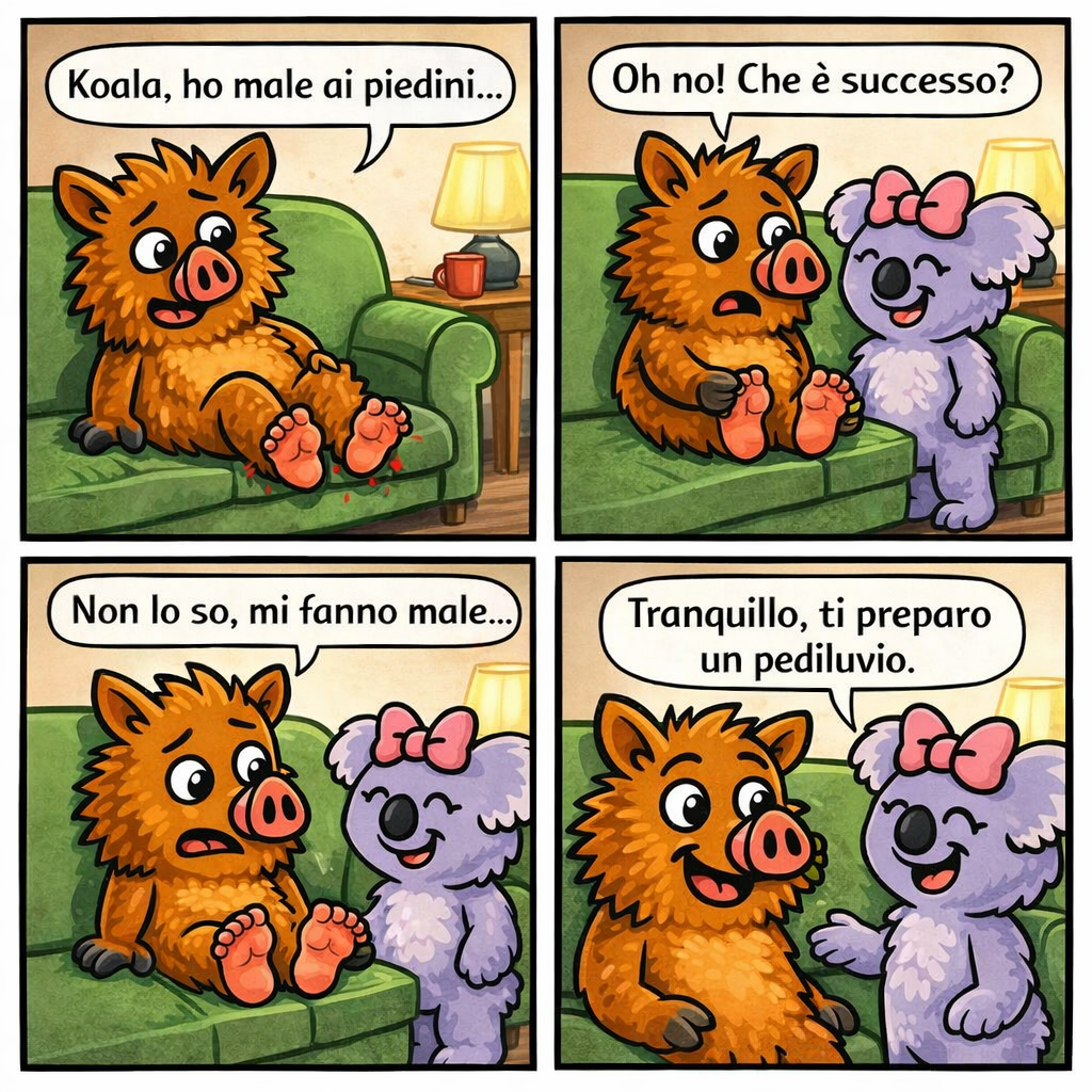 Il pediluvio - vignetta 1